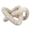 Hello Honey® 3.5" Beige Modern Decorative Marble Link Knot